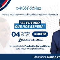 ¡Atención provincia Espaillat!  Les invito a participar en la interesante conferencia “El futuro que nos espera” 